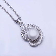 Austrian Crystal collar necklace shell pear gros collier femme horloge 52 MP