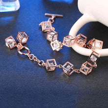 925 Sterling Silver bracelets Square stone pulseras mujer wedding HBH 73 MP