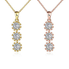 acessorios para mulher necklace women Three flower pendant collares collier plastron218 MP