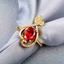 acessorios para mulher rings for men Hollow heart jewels men ring ruby jewelry161 MP
