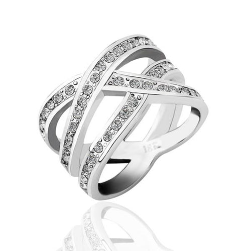 acessorios para mulher wedding rings loom Platinum Plated anel masculino bone253 MP
