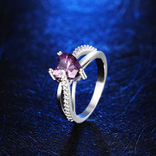silver-plated engagement ring opal Elegant MP