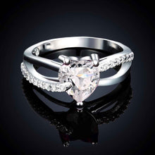 silver-plated engagement ring opal Elegant MP