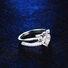 silver-plated engagement ring opal Elegant MP