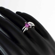 silver-plated engagement ring opal Elegant MP