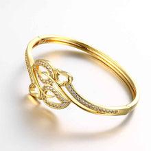 Beautiful 18K Gold Plating Coil connected men bracelet MP