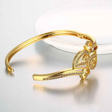 Beautiful 18K Gold Plating Coil connected men bracelet MP