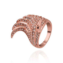 Beautiful 18K Gold Plating engagement ring gold Pteris opal men jewelry227 MP
