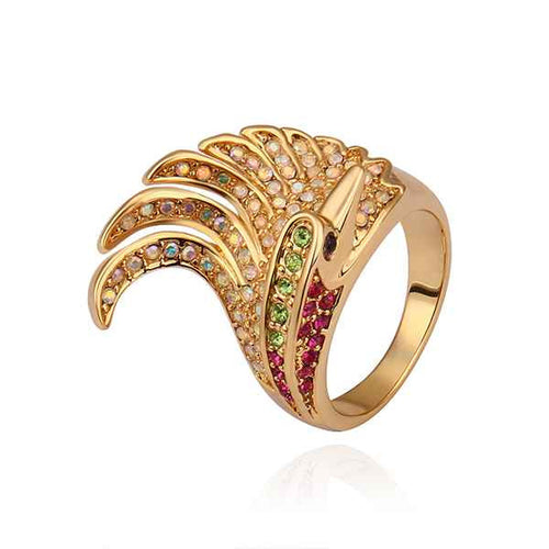 Beautiful 18K Gold Plating engagement ring gold Pteris opal men jewelry227 MP