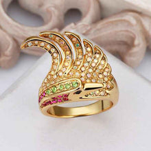 Beautiful 18K Gold Plating engagement ring gold Pteris opal men jewelry227 MP