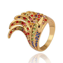 Beautiful 18K Gold Plating engagement ring gold Pteris opal men jewelry227 MP