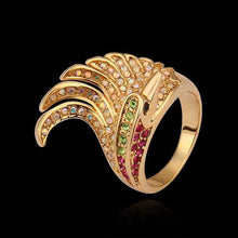 Beautiful 18K Gold Plating engagement ring gold Pteris opal men jewelry227 MP