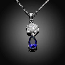 Beautiful 18K Gold Plating necklace Flower water droplets perfume women Factory SKGN127 MP
