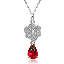 Beautiful 18K Gold Plating necklace Flower water droplets perfume women Factory SKGN127 MP