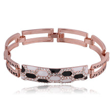 Beautiful 18K Gold Plating pulseras Long black and white phase pulseiras joyas HBB 53 MP