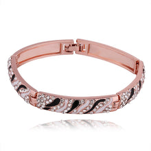 Beautiful 18K Gold Plating pulseras Long black and white phase pulseiras joyas HBB 53 MP