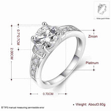 Beautiful Austrian Crystal wedding rings Crystal claw package opal men jewelry MP