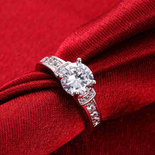 Beautiful Austrian Crystal wedding rings Crystal claw package opal men jewelry MP