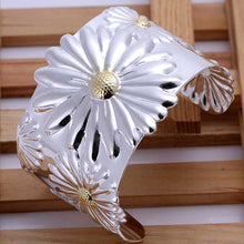 Beautiful silver bangles Big Chrysanthemum Women Wedding Bracelet margarida SMTB 3 MP