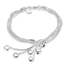 Beautiful silver bracelets bangles with three rose men bracelet accessories HBH 29 MP