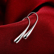 Beautiful silver earing Water drop pendientes to us bear collier plastron femme 221 MP