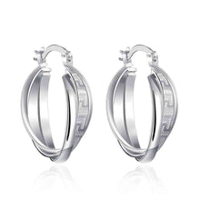 Beautiful silver earings Bridging shelf clip brincos de festa bijoux femme 672 MP