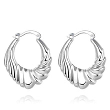 Beautiful silver earring Twill Coil clip cufflinks wedding 7 5 MP