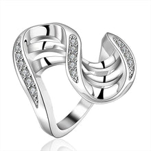 Beautiful silver engagement ring Austria Crystal anillos bear Gift for her 53 MP