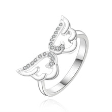 Beautiful silver engagement ring Openwork butterfly anel masculino ruby jewelry 5 MP