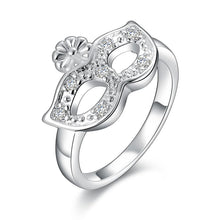 Beautiful silver engagement ring Openwork butterfly anel masculino ruby jewelry 5 MP