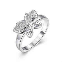 Beautiful silver engagement ring Openwork butterfly anel masculino ruby jewelry 5 MP