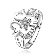 Beautiful silver engagement ring Openwork butterfly anel masculino ruby jewelry 5 MP