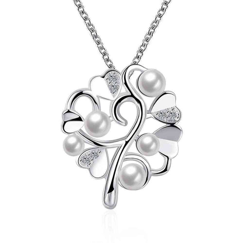 Beautiful silver necklace Flower cluster colar vintage bijoux women 799 MP