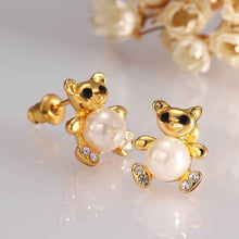 18K Gold Plating earring panda stud stud brincos de festa 29 MP