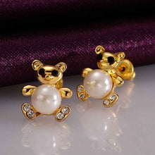 18K Gold Plating earring panda stud stud brincos de festa 29 MP