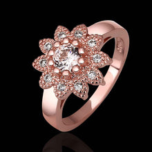 18K Gold Plating rings white flower rose color anillos bear jewerly accessories225 MP