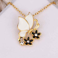 18K Gold Plated choker necklace Pull double butterfly big necklace bijoux women 79 MP