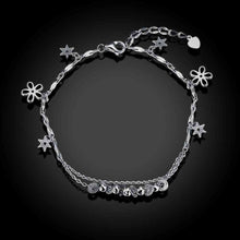 925 silver jewelry bracelets Hanging flower heart men bracelet jewelry display STVH 32 MP