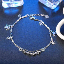 925 silver jewelry bracelets Hanging flower heart men bracelet jewelry display STVH 32 MP