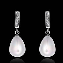 925 sterling silver earing Imitation pearls crystal stud earrings brinco diy NPLE 41 MP