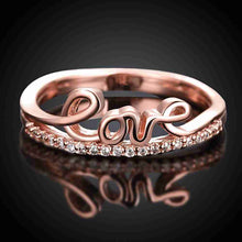 18K Gold Plating rings love aneis MP