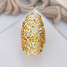 18K Gold Plated rings yellow Mesh ring men prices in euros194 MP