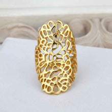 18K Gold Plated rings yellow Mesh ring men prices in euros194 MP