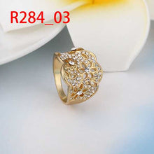 18k gold plated engagement ring Hollow out opal accessories263 MP