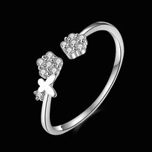 925 sterling silver Engagement rings Flowers opposition anel masculino jewellery138 MP