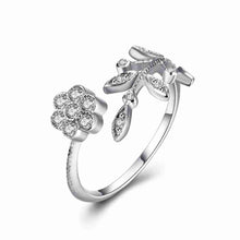 925 sterling silver Engagement rings Flowers opposition anel masculino jewellery138 MP