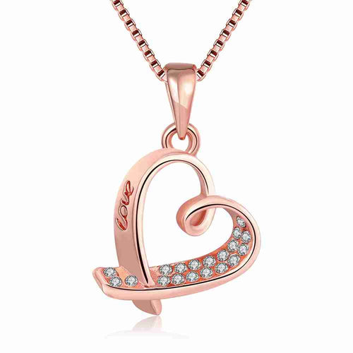 Austrian Crystal necklaces pendants Hollow irregular heart patek jewerly accessories MP
