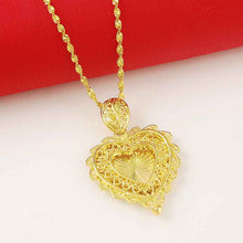 24k gold plated choker necklace heart exo collier femme joias265 MP