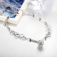 925 silver jewelry pulseras Hanging bead bracelete bijoux women STVH 6 MP