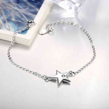 925 silver jewelry pulseras five-pointed star pulseiras diy STVH 68 MP